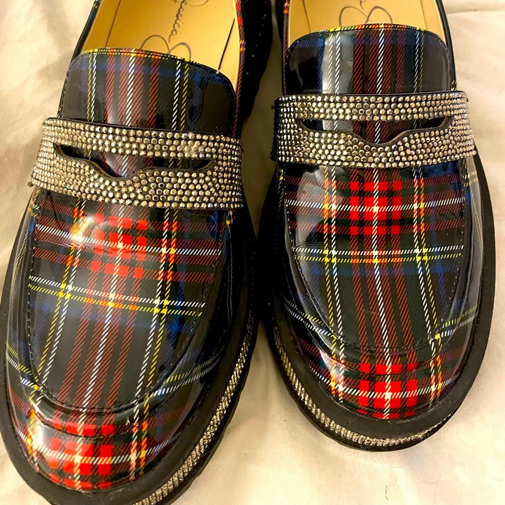 Jessica Simpson platform loafers